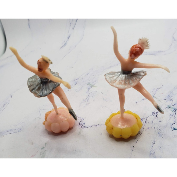 Vintage 1950's Ballerina Cake Toppers Lot of 6 Cake Decor - Picture 5 of 7